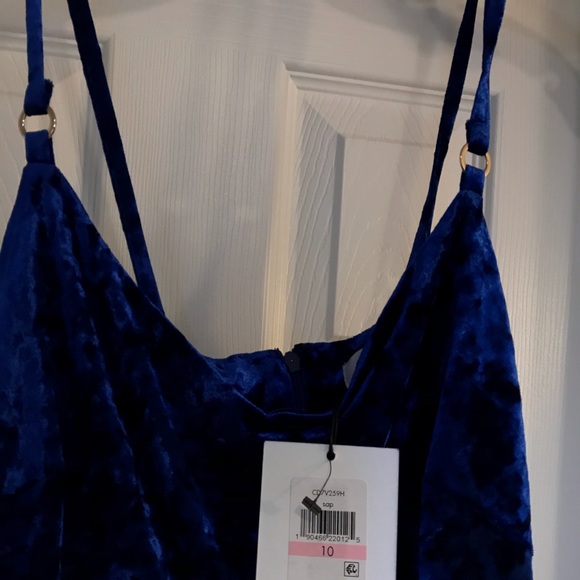 Calvin Klein crushed Velvet dress. NWT Size:10 - Picture 2 of 7